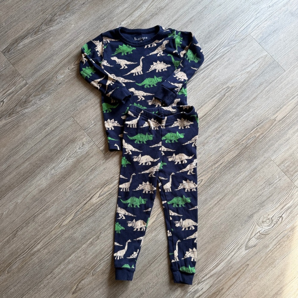 B Steps/Mish Kids Dinosaur Print Pajamas